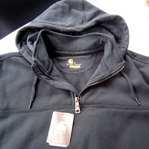Carhartt Hooded Pullover NWT Large Rain Defender Construction Work Logo